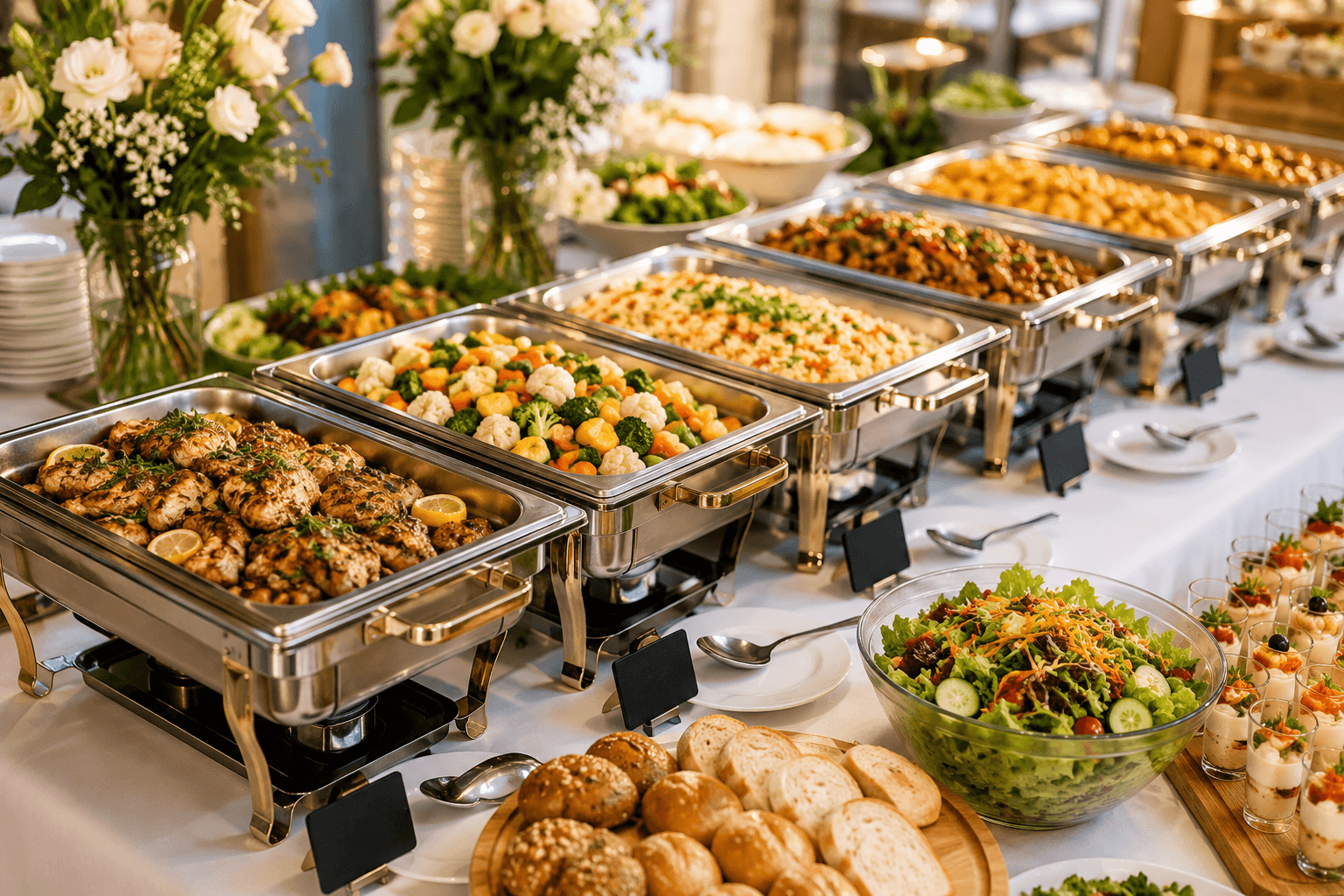 Taste of Malabar Premium Catering Buffet Setup